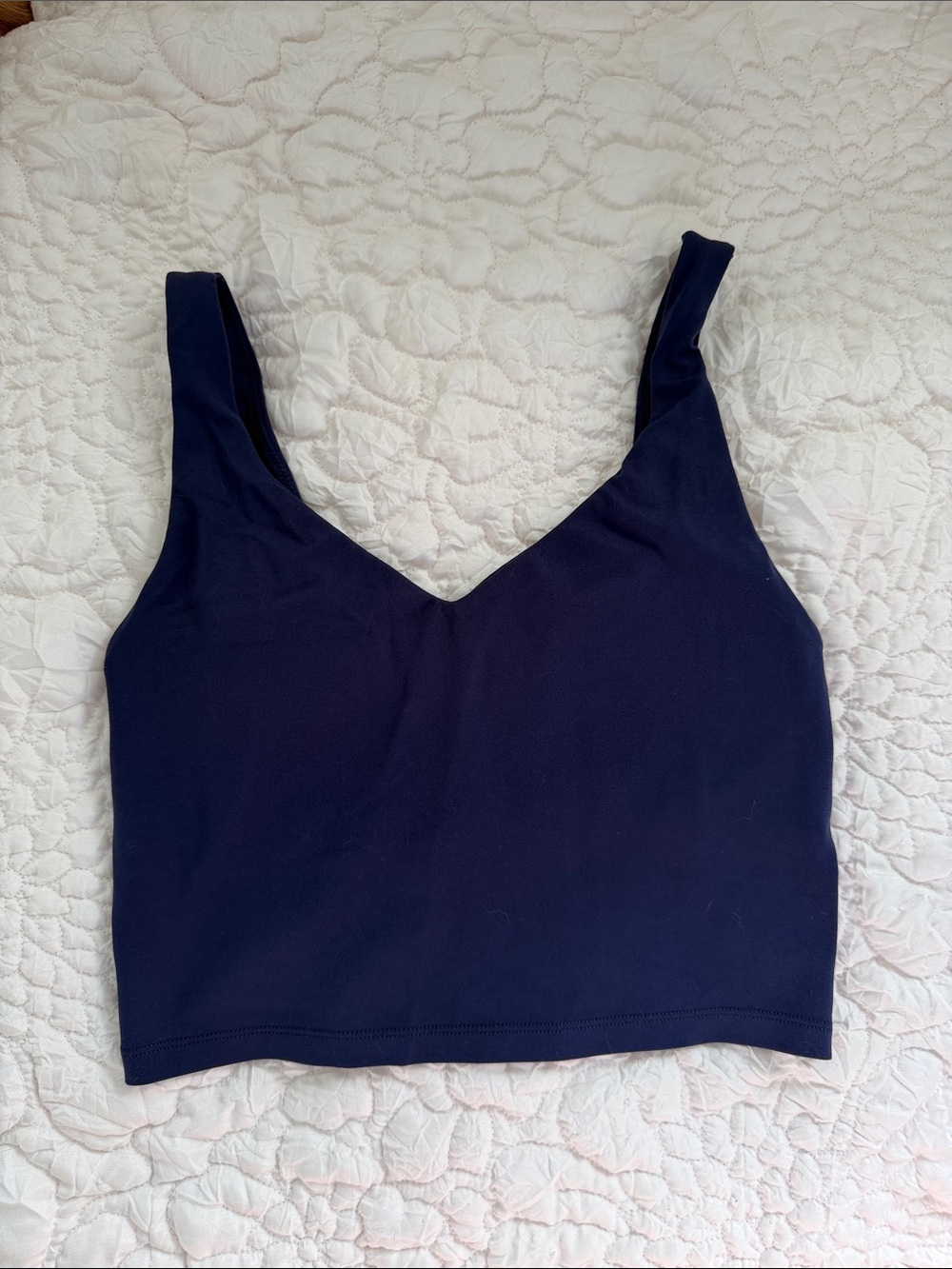 aerie Deep Navy V-Neck Crop Athletic Tank